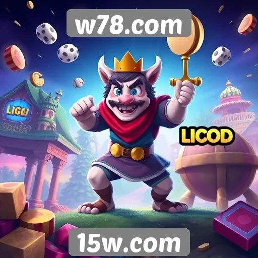 Variedade de jogos disponíveis no w78.com